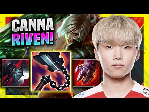 CANNA IS READY FOR RIVEN! - T1 Canna Plays Riven Top vs Camille! | Season 11