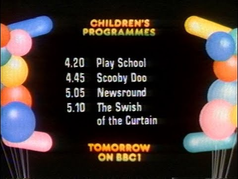 Wednesday 9th September 1981 - BBC1 Northern Ireland - Grandad - Fighter Pilot - News - Rare