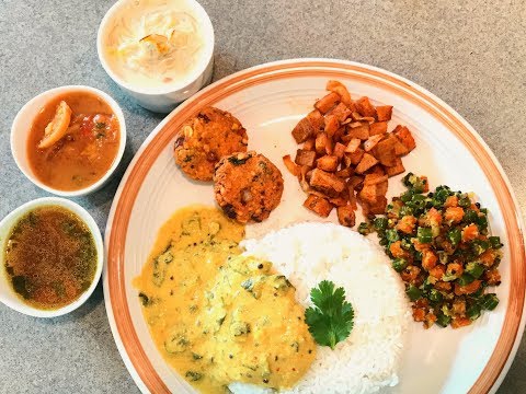 INDIAN LUNCH ROUTINE | Veg Lunch menu Recipes | South Indian VEG Thali Recipe | Lunch Routine Video