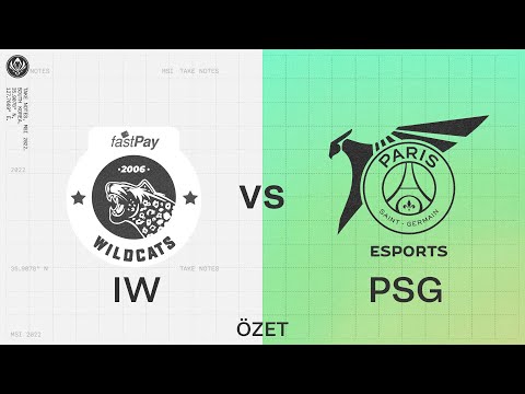 PSG Talon (PSG) vs fastPay Wildcats (IW) Maç Özeti | MSI 2022 Grup Aşaması 3. Gün