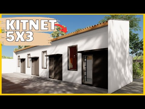 🏠 kitnet 5x3 Tipo Loft | Projeto Simples e Barato