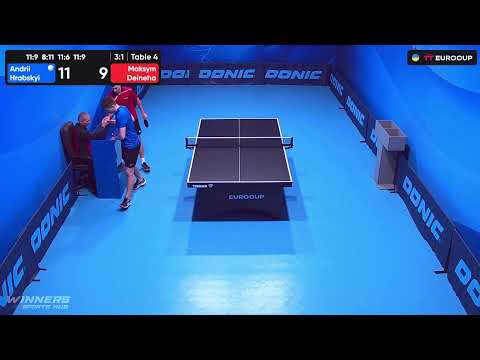 10:45 Andrii Hrabskyi - Maksym Deineha 11.10.2023 TT Euro.Cup Ukraine Master. Table 4