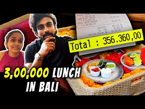 Most Expensive Lunch in Bali😱 | Travel Vlog |