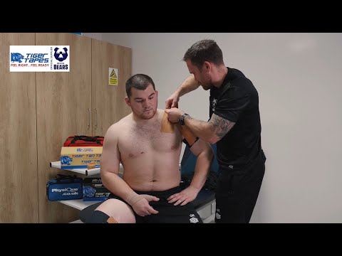 Bristol Bears - Shoulder Taping Technique | Tiger Tapes