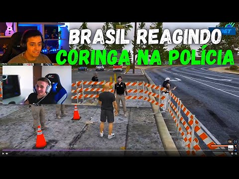 BRASIL REAGINDO AO CORINGA NA POLÍCIA ! - FUTURO GOT - GTA RP