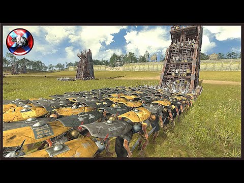 WILL THESE AGGRESSIVE ATTACKER SMASH THROUGH THE DEFENSE 2v2 large army Rome 2 siege