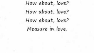Seasons of Love lyrics