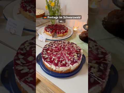 What a difference one week can make! #livingingermany #americanexpat #kuchen #schwarzwald