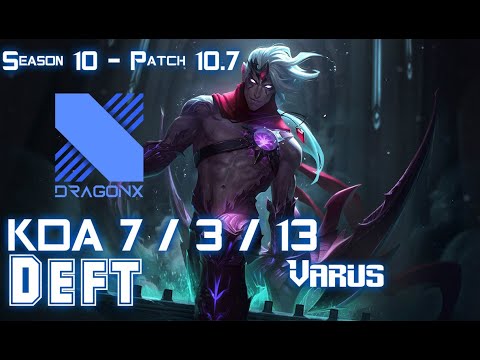 DRX Deft VARUS vs APHELIOS ADC - Patch 10.7 KR Ranked