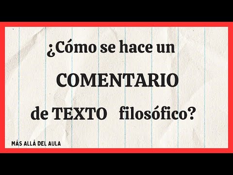 How do you write a PHILOSOPHICAL TEXT COMMENTARY? #philosophy #high school #textcommentary #EVAU