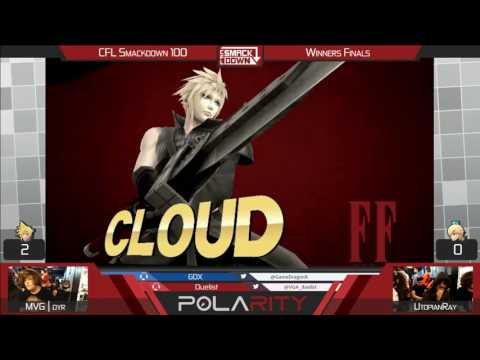 CFL Smackdown 100 WiiU - UtopianRay (Rosalina) vs MVG dyr (Cloud, Diddy Kong) - Winners Finals