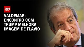 Vídeo: Flávio tem imagem melhorada com encontro com Trump, segundo presidente do PL | BASTIDORES CNN