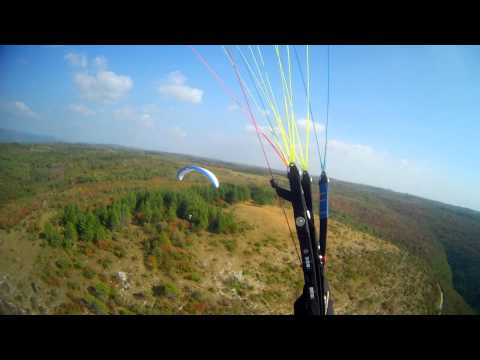 Gleitschirmfliegen, Kroatien, Istrien "Kastelir" am 18.09.2012