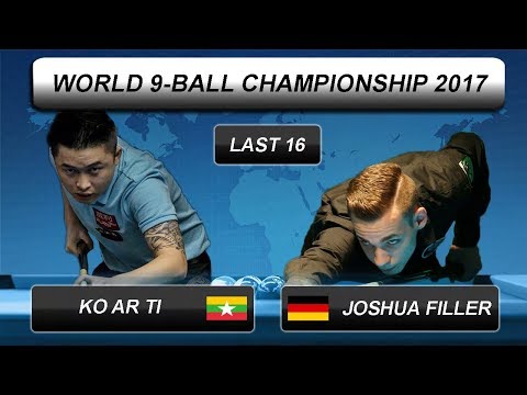 Ko AR TI - Joshua Filler | World 9-BALL Championship 2017 | Last 16
