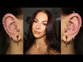 Changing My 30 Piercings To Rose Gold Jewelry