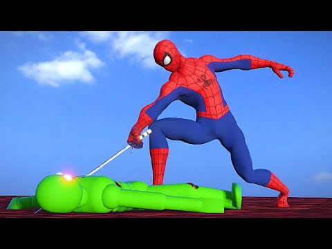 Upgraded SPIDERMAN Fights AI Ragdolls - Overgrowth Mods Gameplay