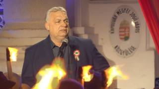 Orbán Viktor beszéde a kaposvári főtéren
