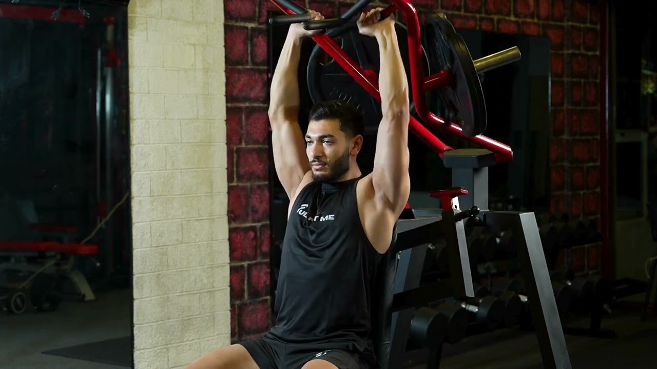 Seated Shoulder Press Machine Wide Grip exercise