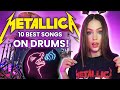 10 BEST Metallica Songs ON DRUMS | Performed by Kristina Rybalchenko