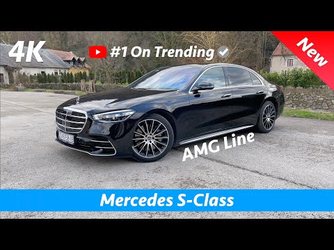 Mercedes S-Class 2021 AMG Line - FIRST look in 4K | Exterior - Interior (Obsidian Black Metallic)