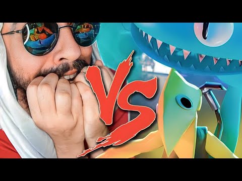 Ciano e Amarelo (Rainbow Friends 2) Vs.Mussoumano - Batalha Com Games