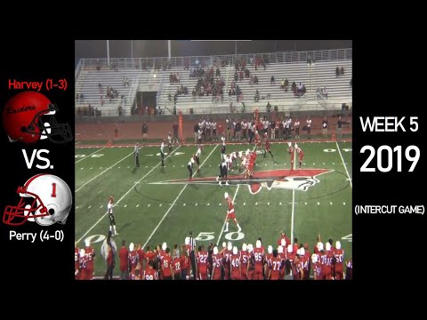 Harvey Red Raiders (1-3) vs. Perry Pirates (4-0) - 2019 Ohio High School Football (INTERCUT GAME)