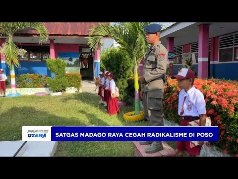 SATGAS MADAGO RAYA GELAR UPACARA BENDERA CEGAH RADIKALISME DI POSO