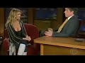 Busty Carmen Electra In Spike Heeled Leather Knee Boots Over Pants Cleavage Late Late Show