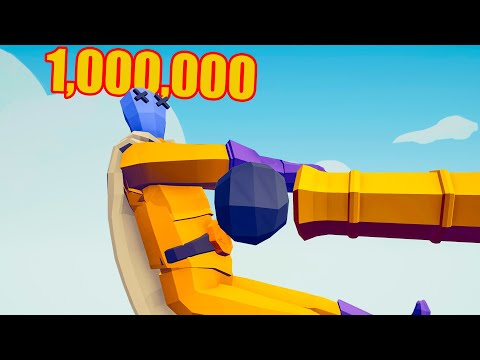 1000000 DAMAGE CANNON vs EVERY UNIT - TABS Totally Accurate Battle Simulator