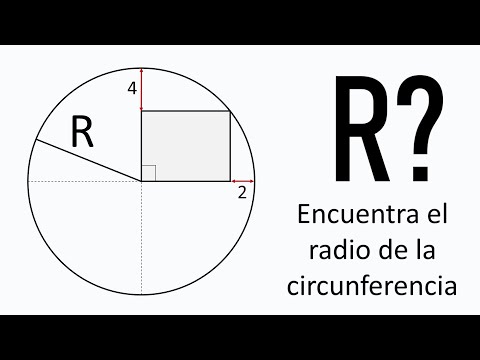 HALLA EL RADIO DE LA CIRCUNFERENCIA. Geometría Básica