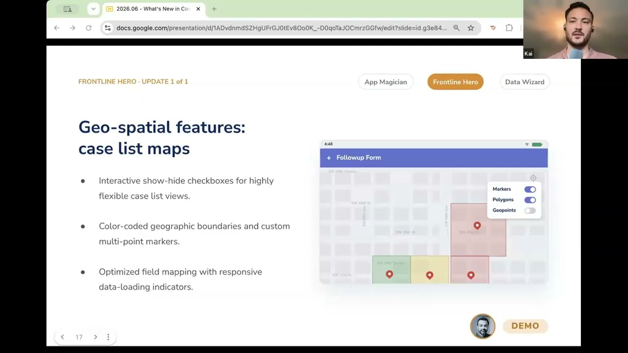Geospatial Features in CommCare: Mapping for Frontline Workers