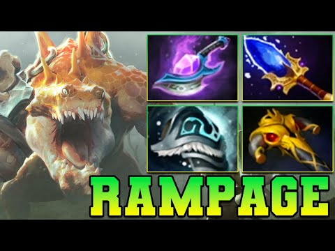 Rampage + 25 Kills Primal Beast !! Primal Beast Dota 2 Offlane Carry Meta 7.39 Gameplay Guide Build