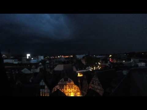 Limburg, Abenddämmerung und aufziehendes Gewitter Sonntag 14. Mai 2017