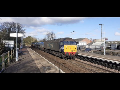 57003 & 57002 power through North Walsham with 3S01 RHTT