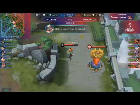 PSG RRQ vs AEROWOLF - MATCH 1 - PIALA PRESIDEN ESPORTS 2019 - MOBILE LEGENDS