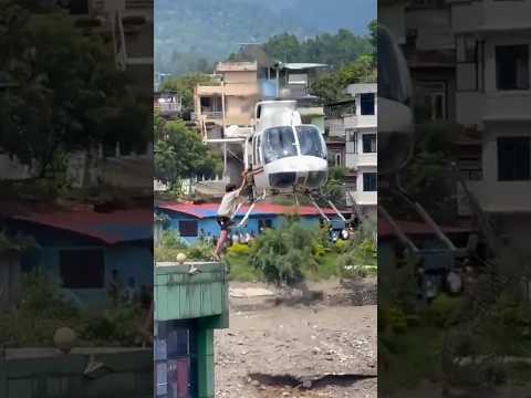 Nepali army rescues stranded man after devastating floods