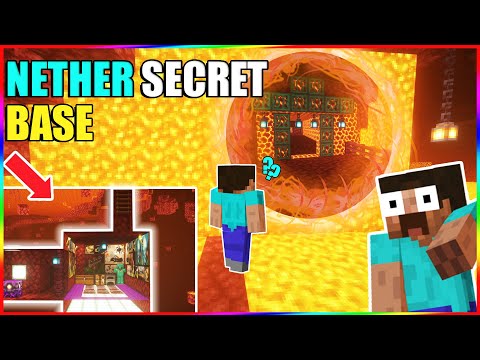 Making a secret base in nether | Minecraft Hindi gameplay