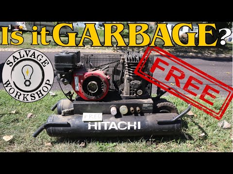 FREE?!? Gas Powered Air Compressor has MAJOR Problems ~ Can we Bring it BACK from the DEAD!?!?