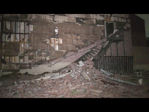Lightning strike causes wall collapse at Sugar Land church during Thursday's storms, police say