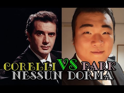 FRANCO CORELLI 1964 VS RUDY PARK 2008 - NESSUN DORMA - TURNADOT - G.PUCCINI / LIVE