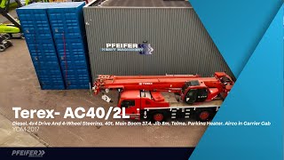Terex AC40/2L Diesel, 4x4 Drive And 4-Wheel Steering, 40 all-terrain crane for sale - Image 4 | Machineryline SG Terex AC40/2L Diesel, 4x4 Drive And 4-Wheel Steering, 40 all-terrain crane | Image 4 - Machineryline