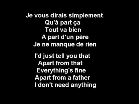 Si Seulement Je Pouvais Lui Manquer - Calogero - French (subs francais -anglais-French-English)