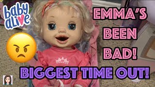 Baby Alive Emma's Biggest Time Out! Emma's Been BAD!