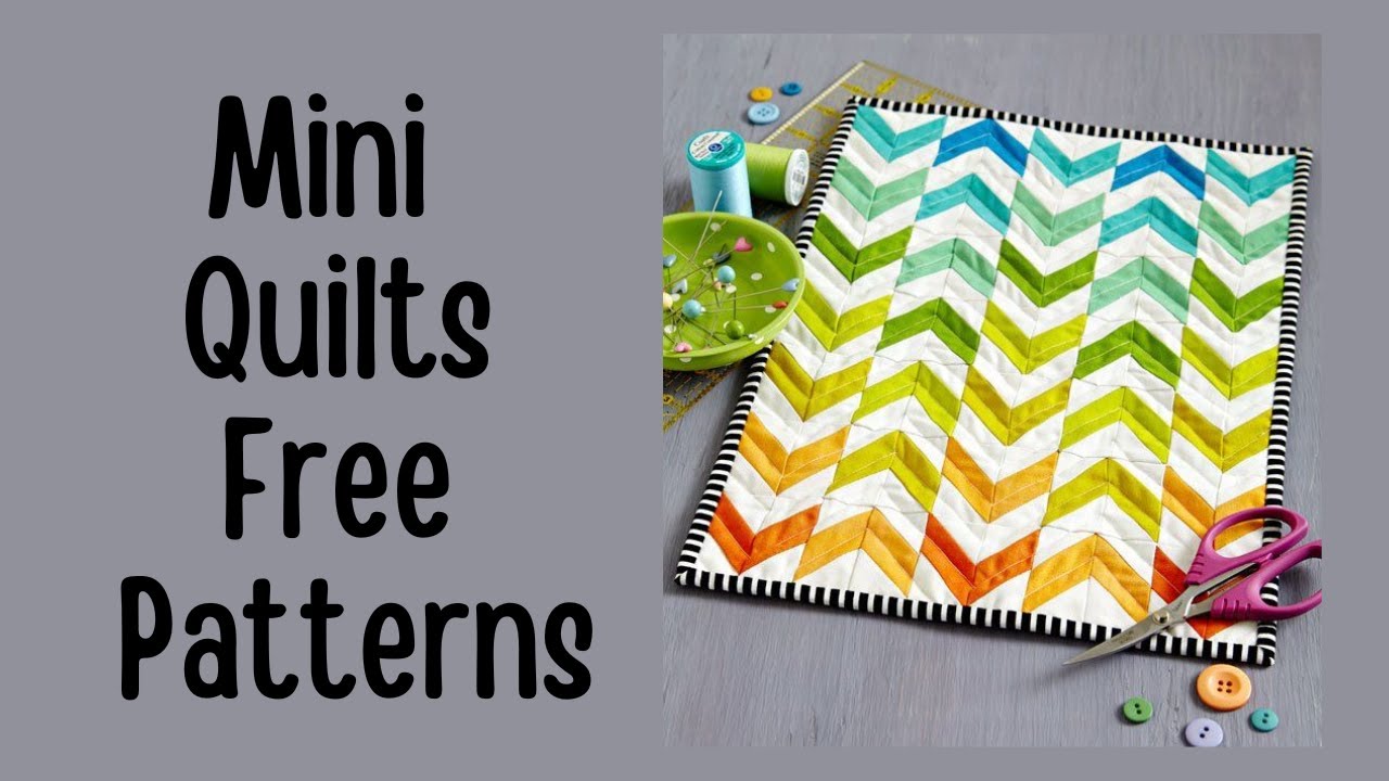 5 mini quilts free patterns