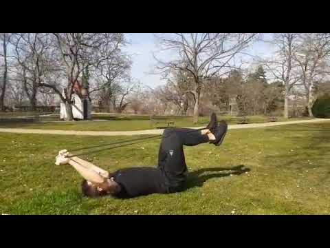 Natažení odporové gumy v leže | suchá příprava pro plavání s Marcelem Roztočilem | ARENASHOP.CZ