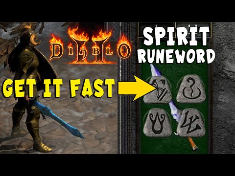 Get the Spirit Runeword Easily + 4 Socket Sword in Diablo 2 Resurrected / D2R