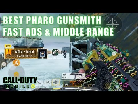 BEST PHARO GUNSMITH FAST ADS & MIDDLE RANGE | MULTIPLAYER RANKED - COD Mobile Indonesia