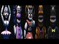 FNAF Dungeons 3 All Jumpscares Animatronics Sister Location