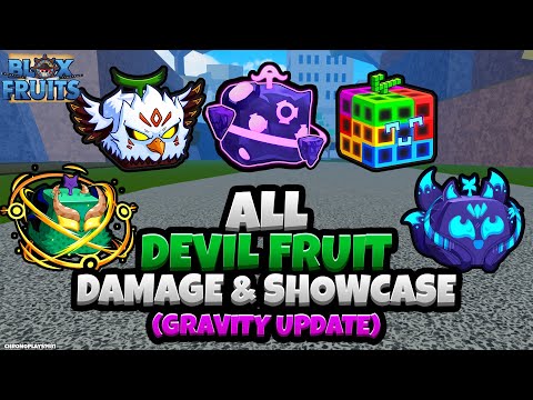 All Devil Fruit Damage and Showcase [600 Mastery] (Blox Fruits Gravity Update)