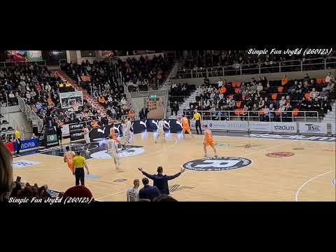 Dolphins VS Södertälje BBK - Game time in Stadium Arena Norrköping